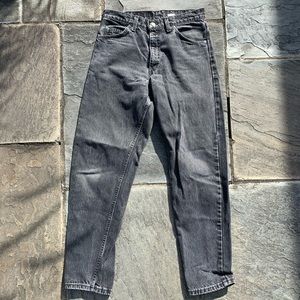 Vintage 90s Levi’s orange tab 550 black jeans